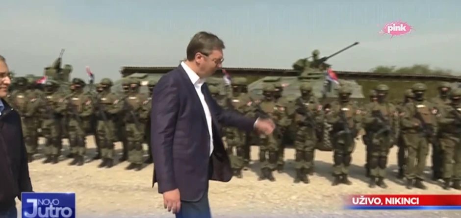 Vučić na vojnoj vežbi