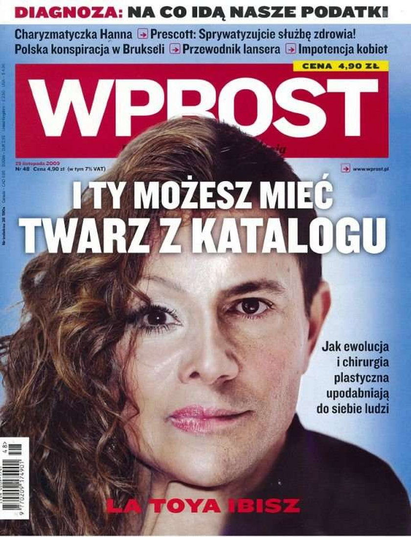 Okładka Wprost La Toya Jackson połączona z Ibiszem