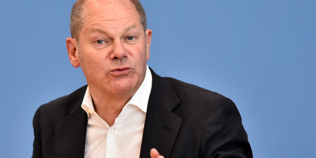 Kanclerz Niemiec Olaf Scholz. 