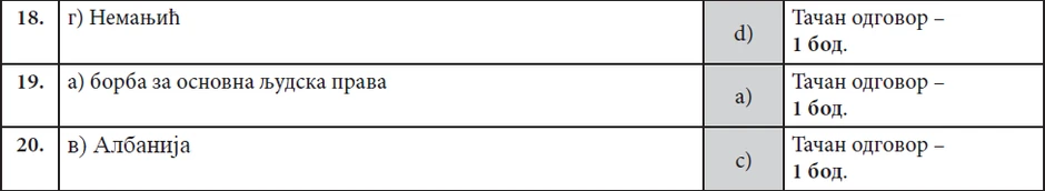 Rešenja kombinovanog testa