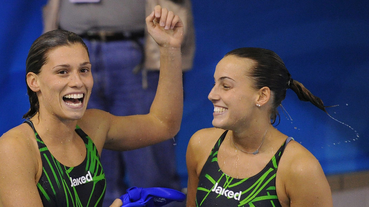 Włoszki Tania Cagnotto i Francesca Dallape zdobyły w Turynie złoty medal mistrzostw Europy w skokach synchronicznych z trampoliny trzymetrowej.