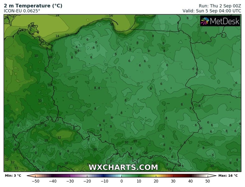 Coraz chłodniejsze noce (noc z soboty na niedzielę)