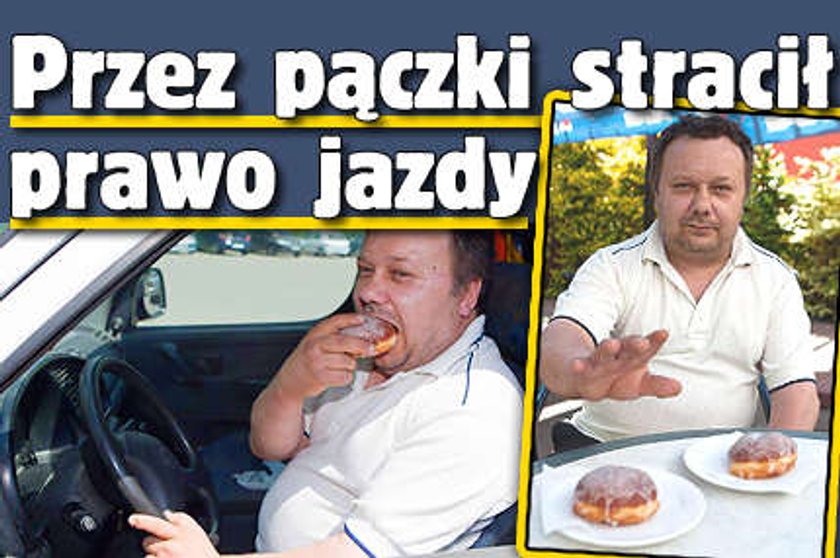 Za pączka stracił prawo jazdy