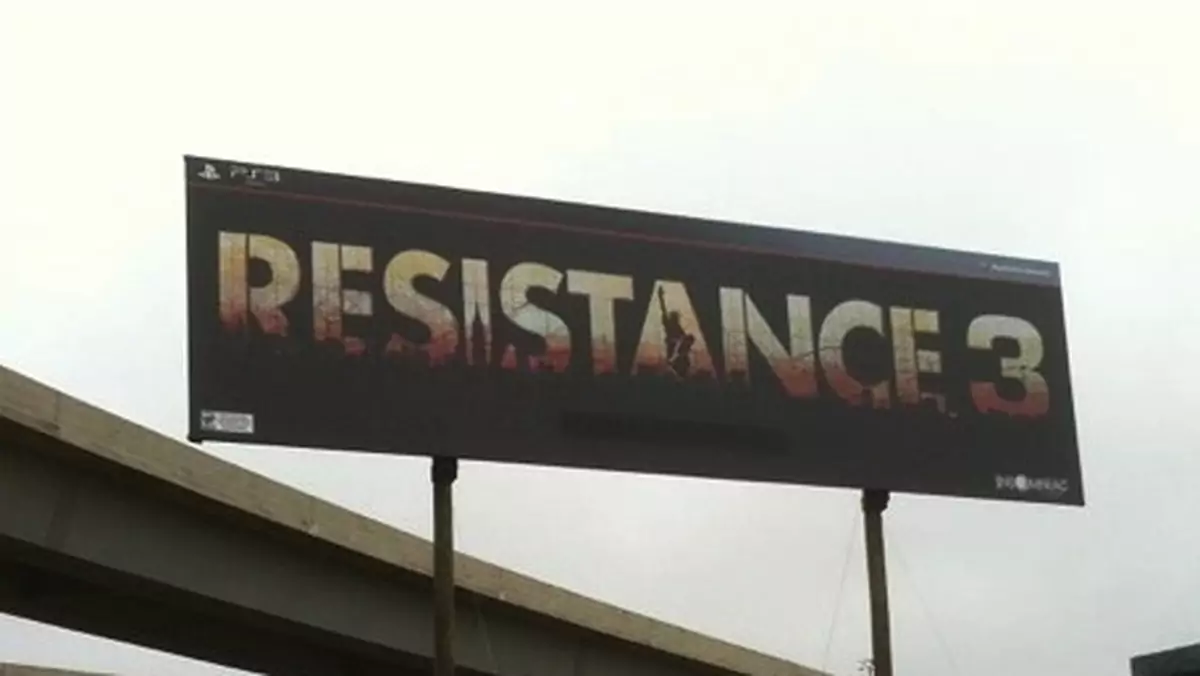 Billboard Resistance 3 dostrzeżony na planie filmu