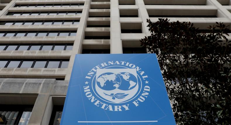 FILE PHOTO: The International Monetary Fund (IMF) headquarters building is seen ahead of the IMF/World Bank spring meetings in Washington
