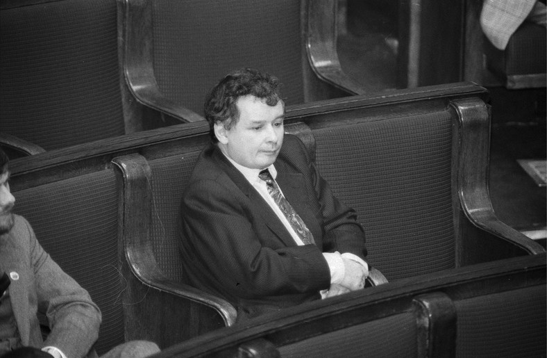 Jarosław Kaczyński w Sejmie (22.04.1992)