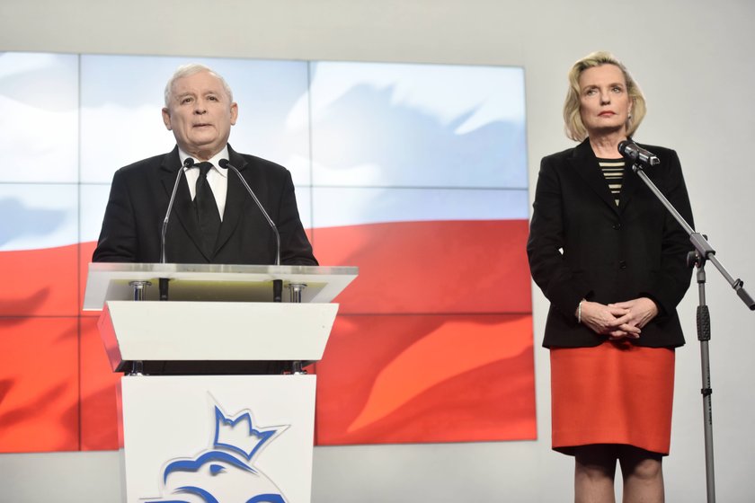 Anna Maria Anders i Jarosław Kaczyński