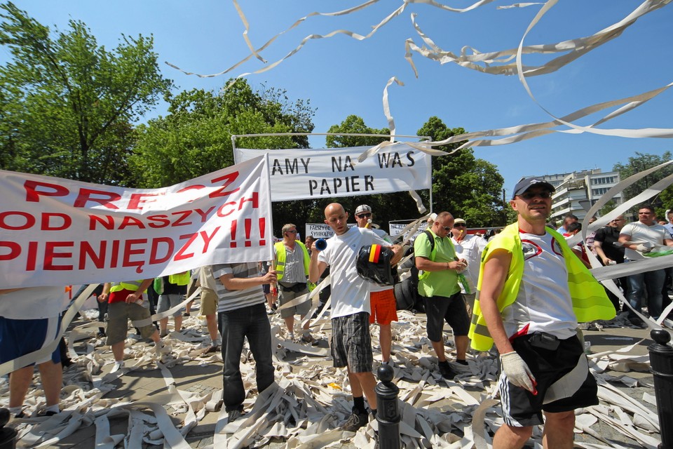 Protesty taksówkarzy