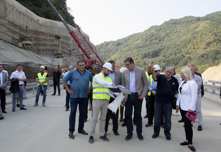 Jučerašnji obilazak Koridora 10 predsednika Srbije Aleksandra Vučića