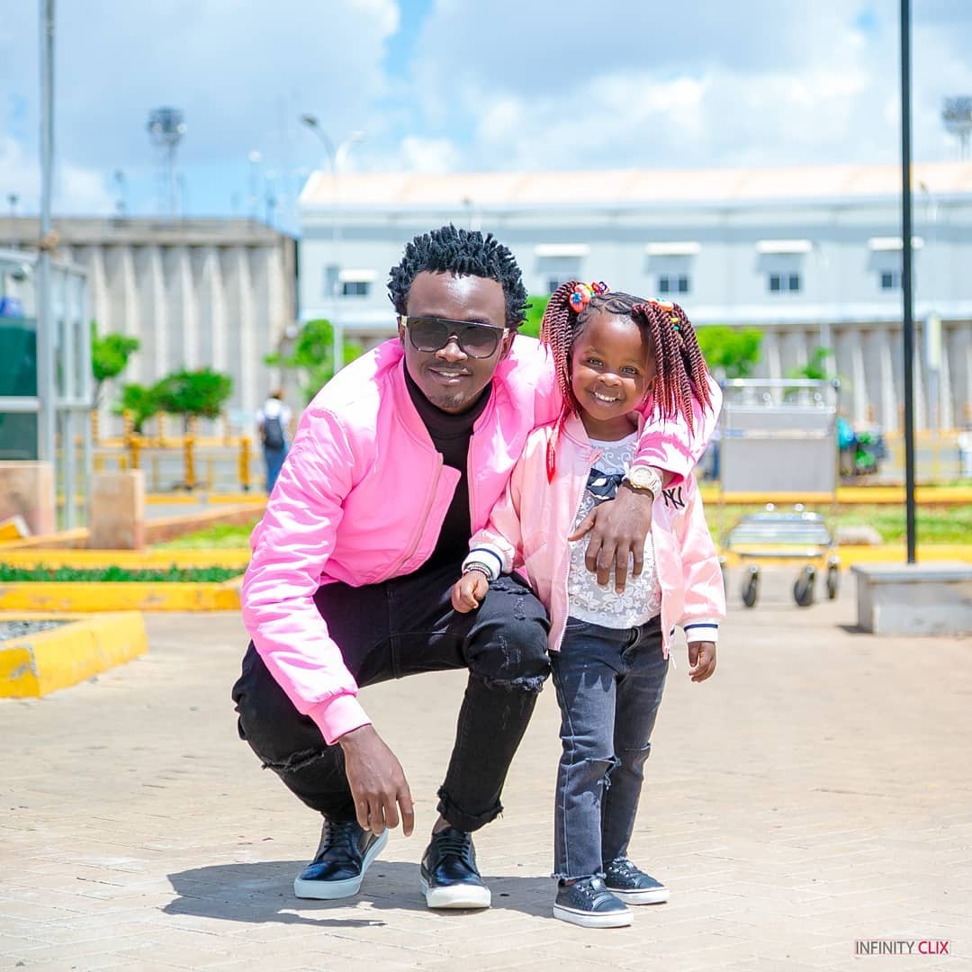 Bahati and daughter Mueni Bahati