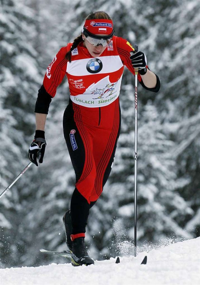 Marit Bjoergen pokonała Justynę Kowalczyk w biegu na 3 kilometry stylem klasycznym w Toblach podczas zawodów Tour de Ski