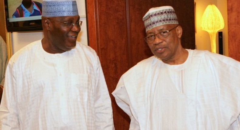 Former Vice President, Atiku Abubakar and former Head of State, Ibrahim Badamasi Babangida (IBB).