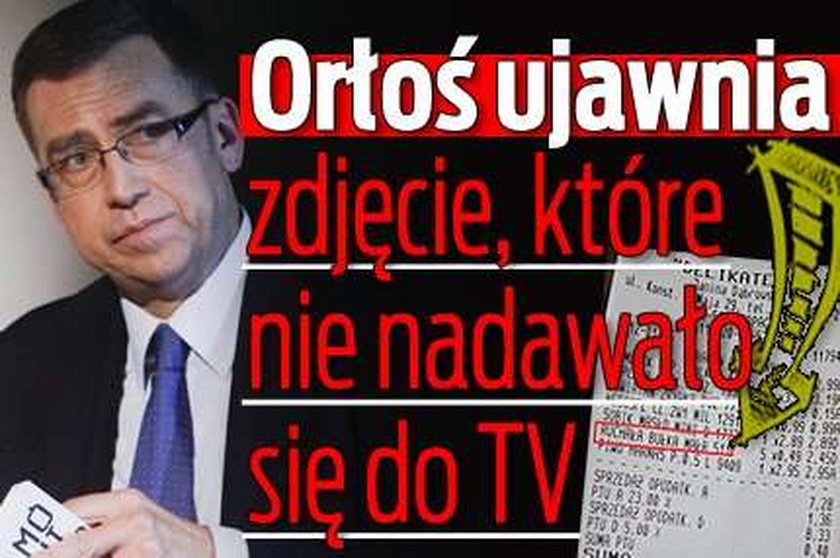 Orłoś ujawnia szokujące zdjęcie, które nie nadawało się do TV