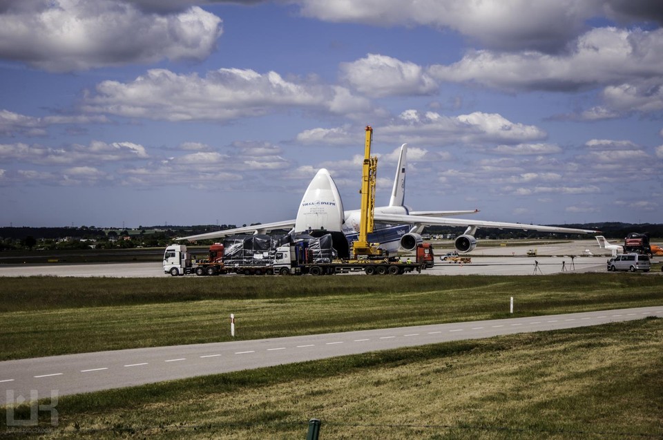 AN-124 Rusłan zawitał dzisiaj do Gdańska