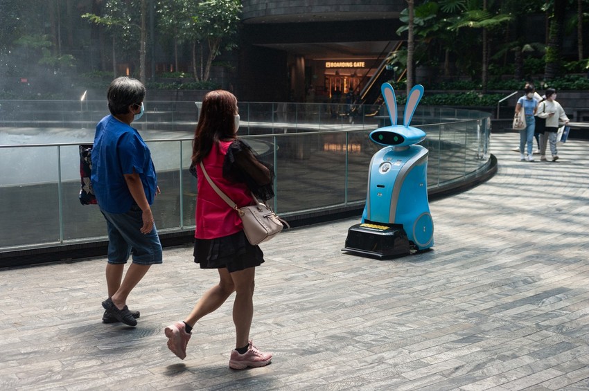 Robot čistač na singapurskom aerodromu