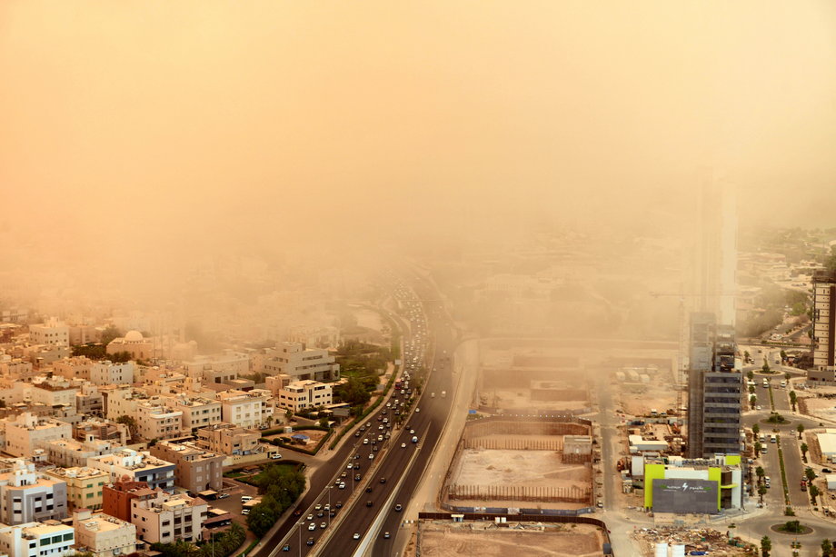 Burza piaskowa, Kuwejt, 23 maja 2022 r.