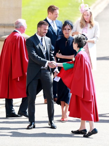 David Beckham i Victoria Beckham zadali szyku na ślubie księcia Harry'ego i Meghan Markle