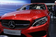 Mercedes-Benz C 43 Cabriolet car is seen at the 86th International Motor Show in Geneva