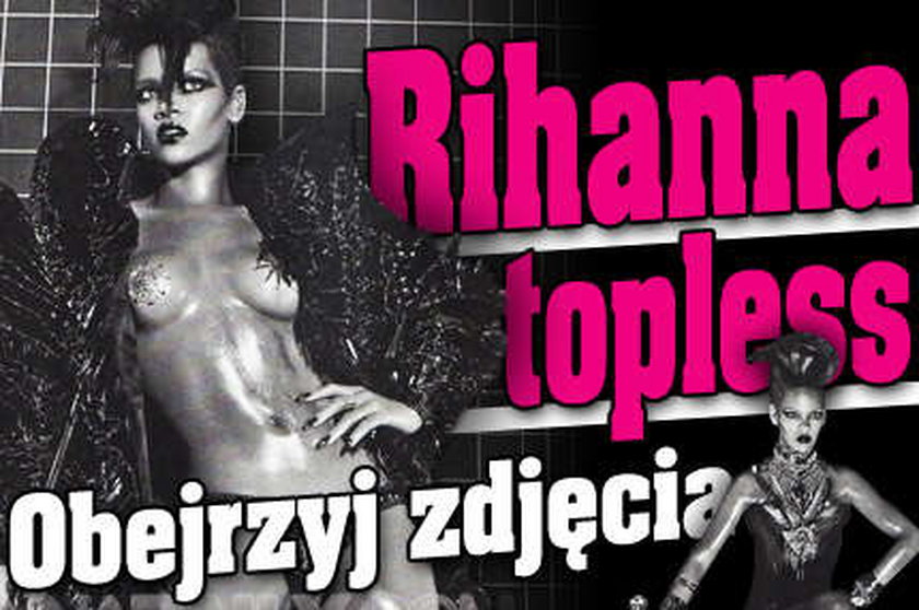 Rihanna topless. FOTO