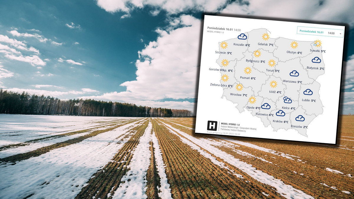 Prognoza pogody dla Polski. Od poniedziałku 16 stycznia zmiana w pogodzie