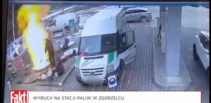 Ciało przebiło dach i wpadło do sąsiedniego budynku. Wybuch na zgorzeleckiej stacji paliw. Porażające WIDEO