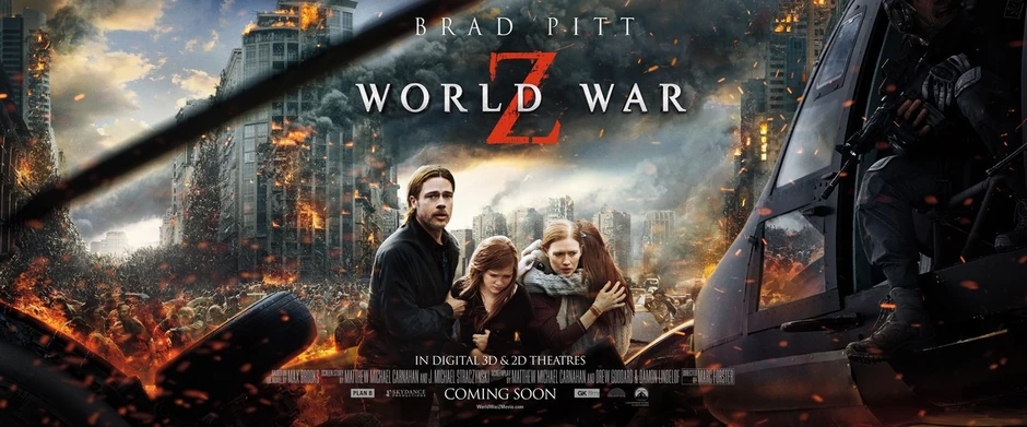 U hororu "Svetski rat Z" zombiji nastaju virusom a heroj traga za vakcinom