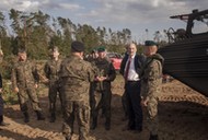 Antoni Macierewicz wizytuje prace wojska w Konigorcie