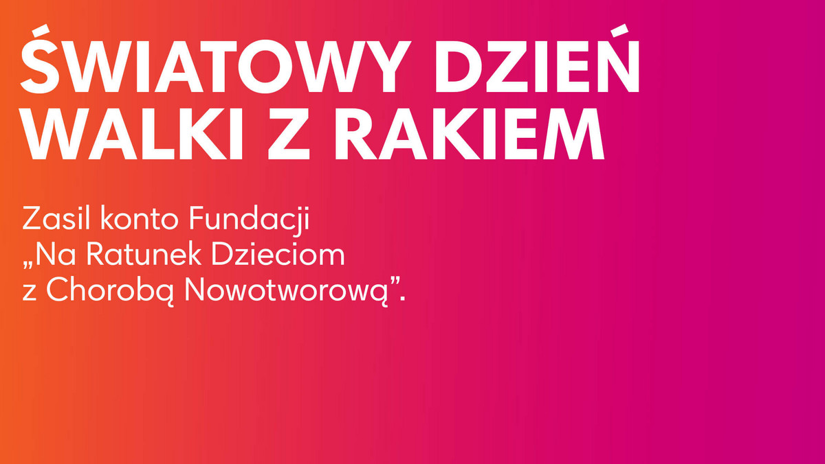 W dniu dzisiejszym obchodzimy „Światowy Dzień Walki z Rakiem”. Od niemal 20 lat dzień 4 lutego służy nagłaśnianiu problemów związanych z chorobami nowotworowymi. To globalna inicjatywa, której celem jest wzrost świadomości społecznej i promocja profilaktyki nowotworowej, a jednocześnie okazja aby przypomnieć o tym, co w życiu najważniejsze – naszym zdrowiu.