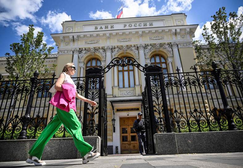 Budynek rosyjskiego banku centralnego w Moskwie