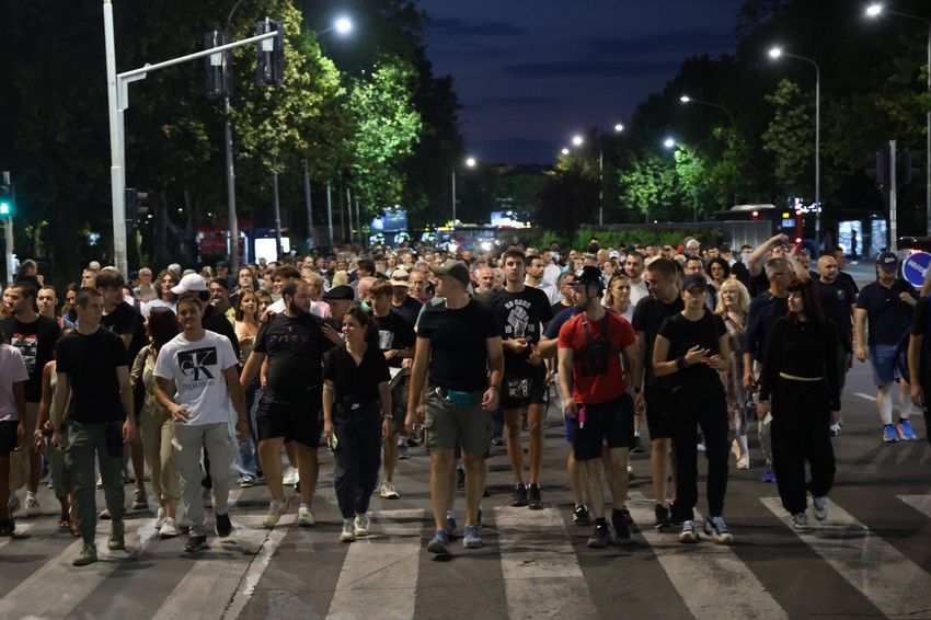 Protest blokada Novi Beograd