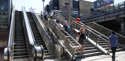 Ruchome schody na dworcu znów nie działają