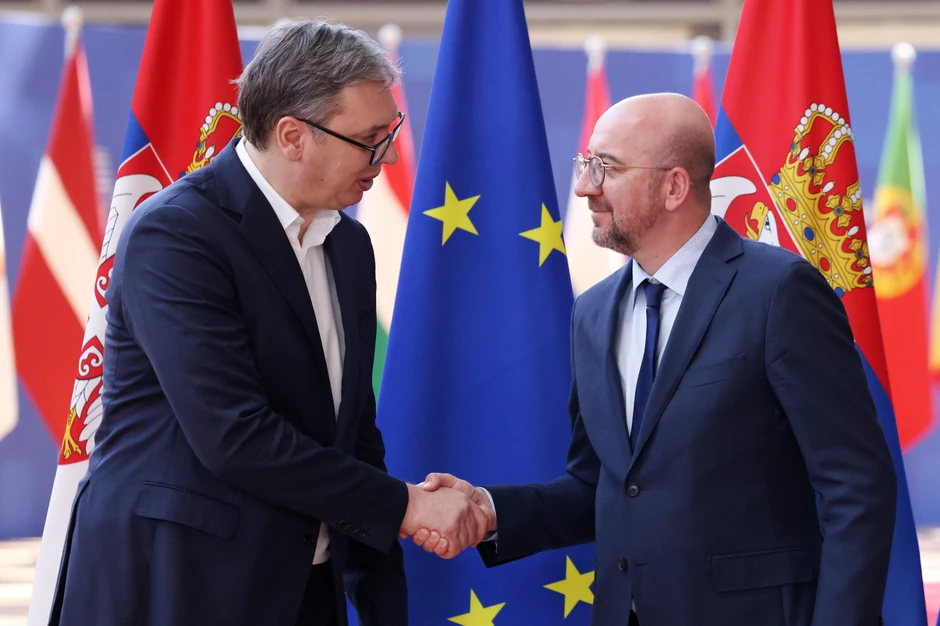 Aleksandar Vučić i Šarl Mišel