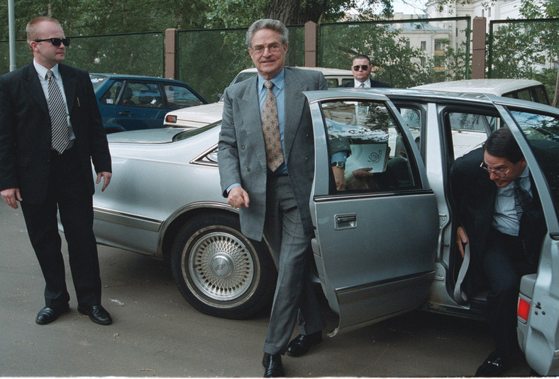 George Soros w 2000 roku podczas wizyty w Rosji