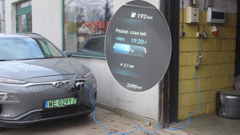 Ładowanie Kony Electric – na posesji