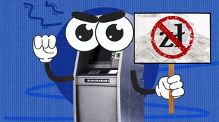 Widzieliście kiedyś strajkujący… bankomat? Owszem, widzieliście i być może zobaczycie jeszcze nie raz