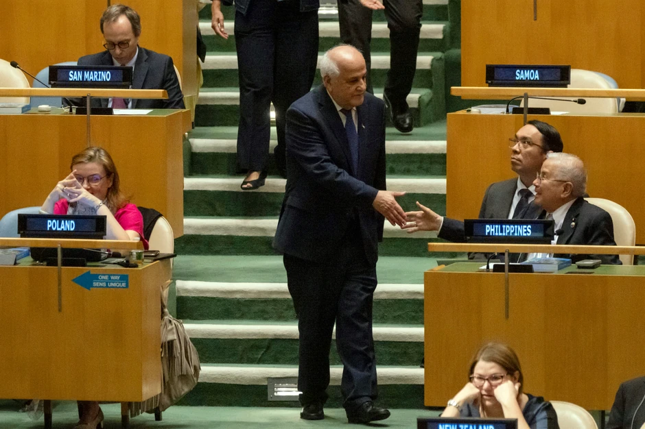 Rijad Mansur na 79. zasedanju GS UN 10. septembra