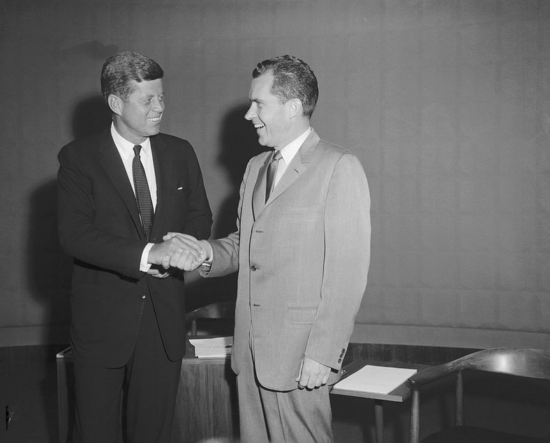 John F. Kennedy i Richard Nixon w 1960 roku
