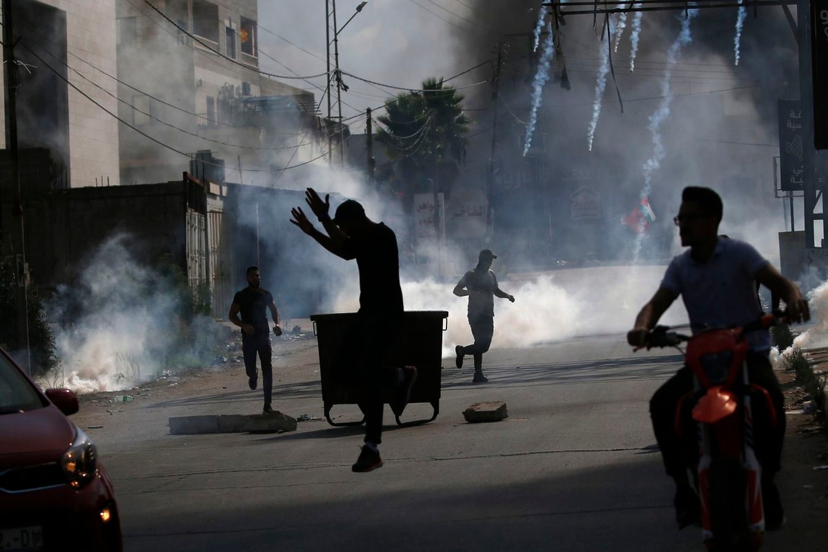 Palestyńczycy protestują w mieście Nablus