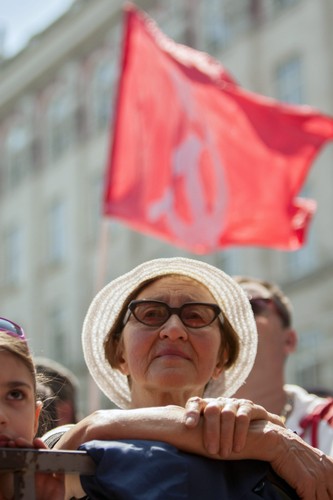 Demonstracje 1 maja w Mołdawii. Fot. EPA/DUMITRU DORU/PAP/EPA