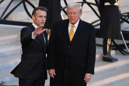 Donald Tramp i Emanuel Makron