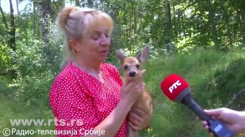 Svetlana sa svojim ljubimcem