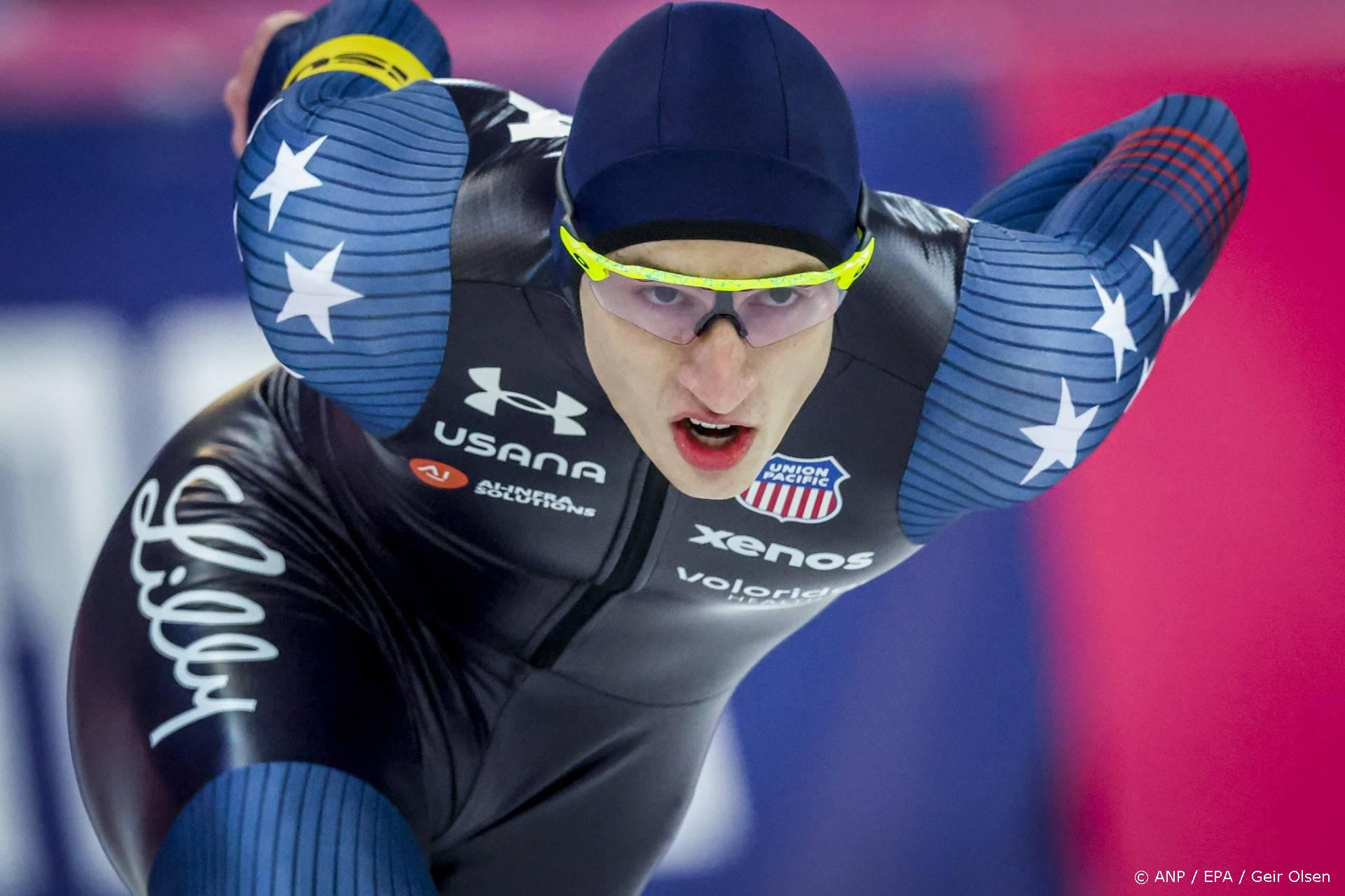 Amerikaan Stolz (21) breekt record van Sven Kramer met 43e World Cup-zege