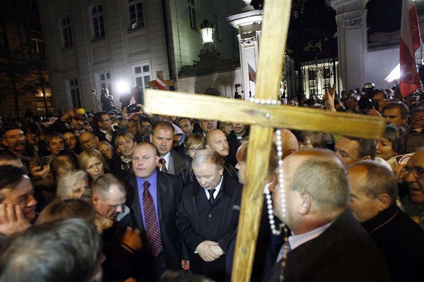 Kaczyński był przed Pałacem. FOTO