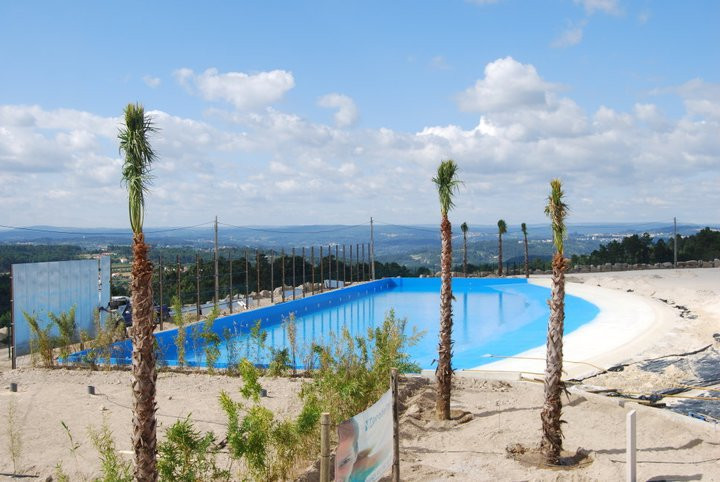 Portugalia - sztuczna plaża w Mangualde