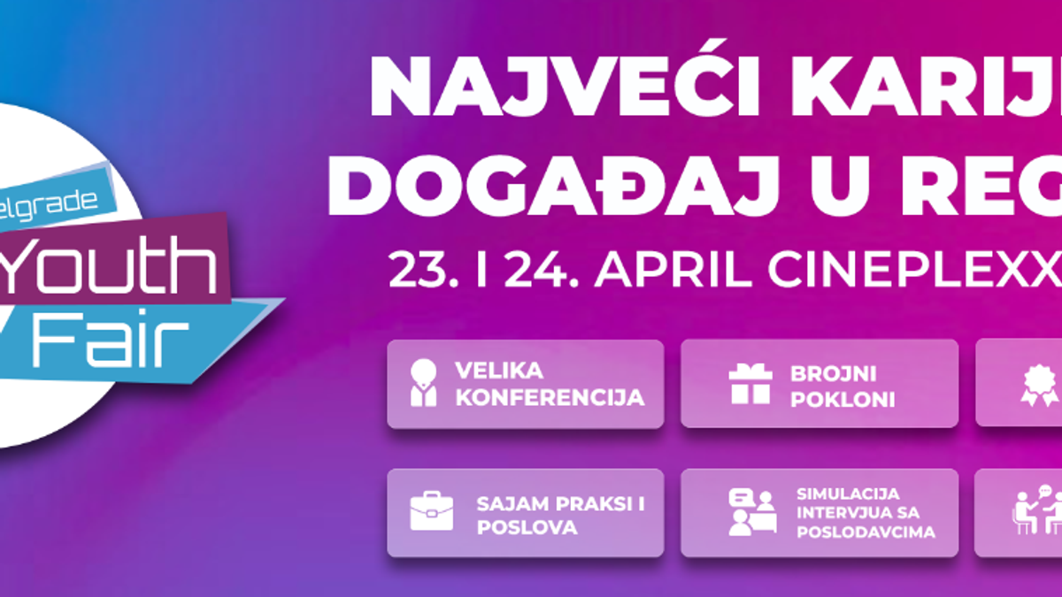 Najveći karijerni događaj za mlade u regionu: Belgrade Youth Fair održava se ove nedelje
