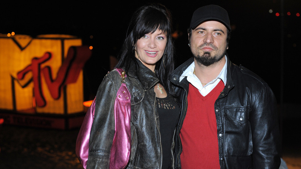 Paulina Jaskólska i Robert Kowalski na 8 urodzinach MTV Polska w 2008