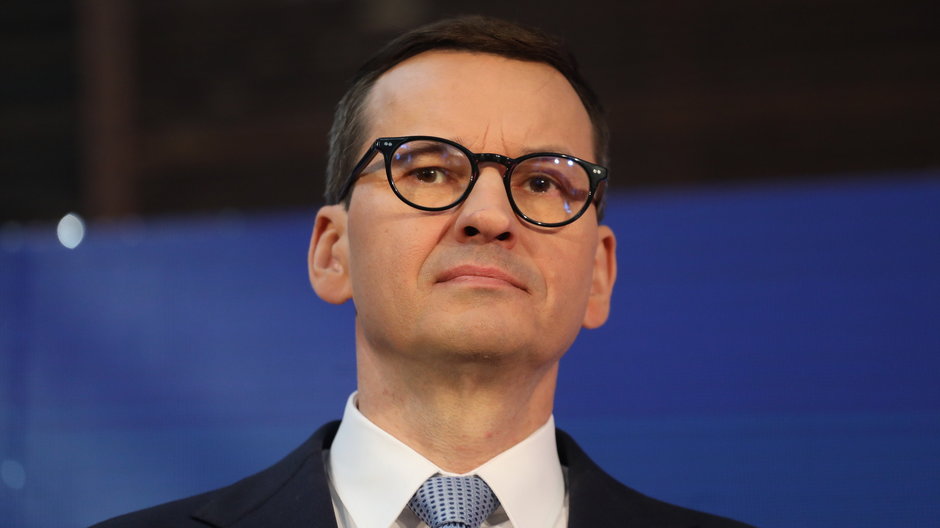 Mateusz Morawiecki na Międzynarodowej Konferencji Darczyńców na rzecz Ukrainy na Stadionie Narodowym w Warszawie (05.05.2022)