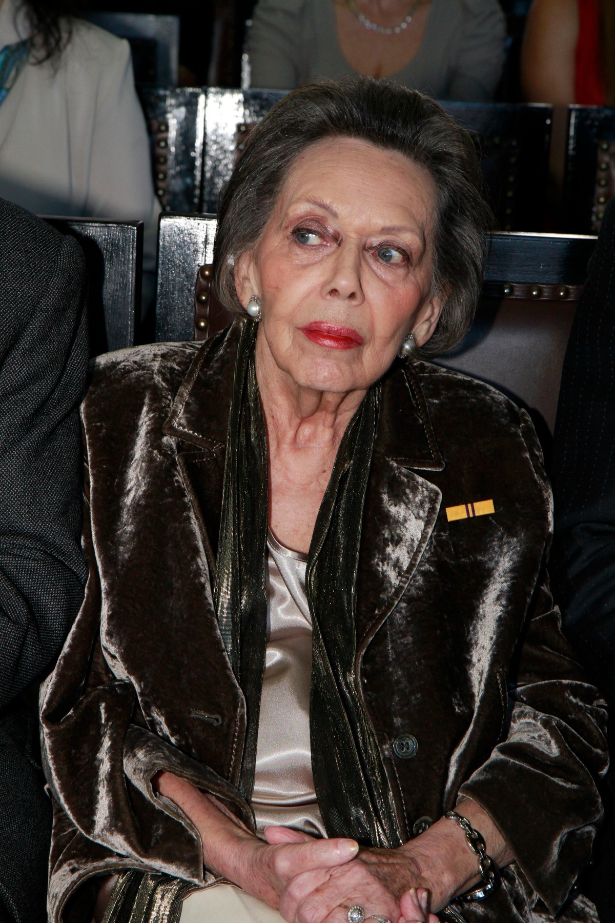 Herečka Jiřina Jirásková.