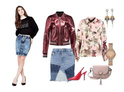 Różne fasony na różne okazje: STYLIZACJE z jeansową spódnicą. 6 propozycji