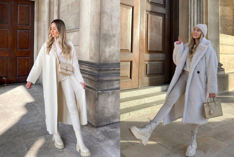 Biela zimná elegancia.